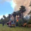 Instalan puesto de control y realizan evacuaciones preventivas por  incendio en Palmares de Santa Rosa