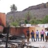 Gobierno del Estado reconstruirá viviendas y respaldará a familias afectadas por incendio en San José de Comondú