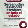 Reanudan labores escolares en los cinco municipios de Baja California Sur