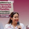 “Una candidatura no es una herencia ni un derecho de familia; que se investigue y que el pueblo decida”: Milena Quiroga.