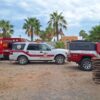 Viajan Bomberos de Cabo San Lucas a San Juanico BCS por trayectoria del Huracán “Polo”