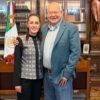 Acuerdan Víctor Castro y Claudia Sheinbaum impulsar proyectos prioritarios para Baja California Sur